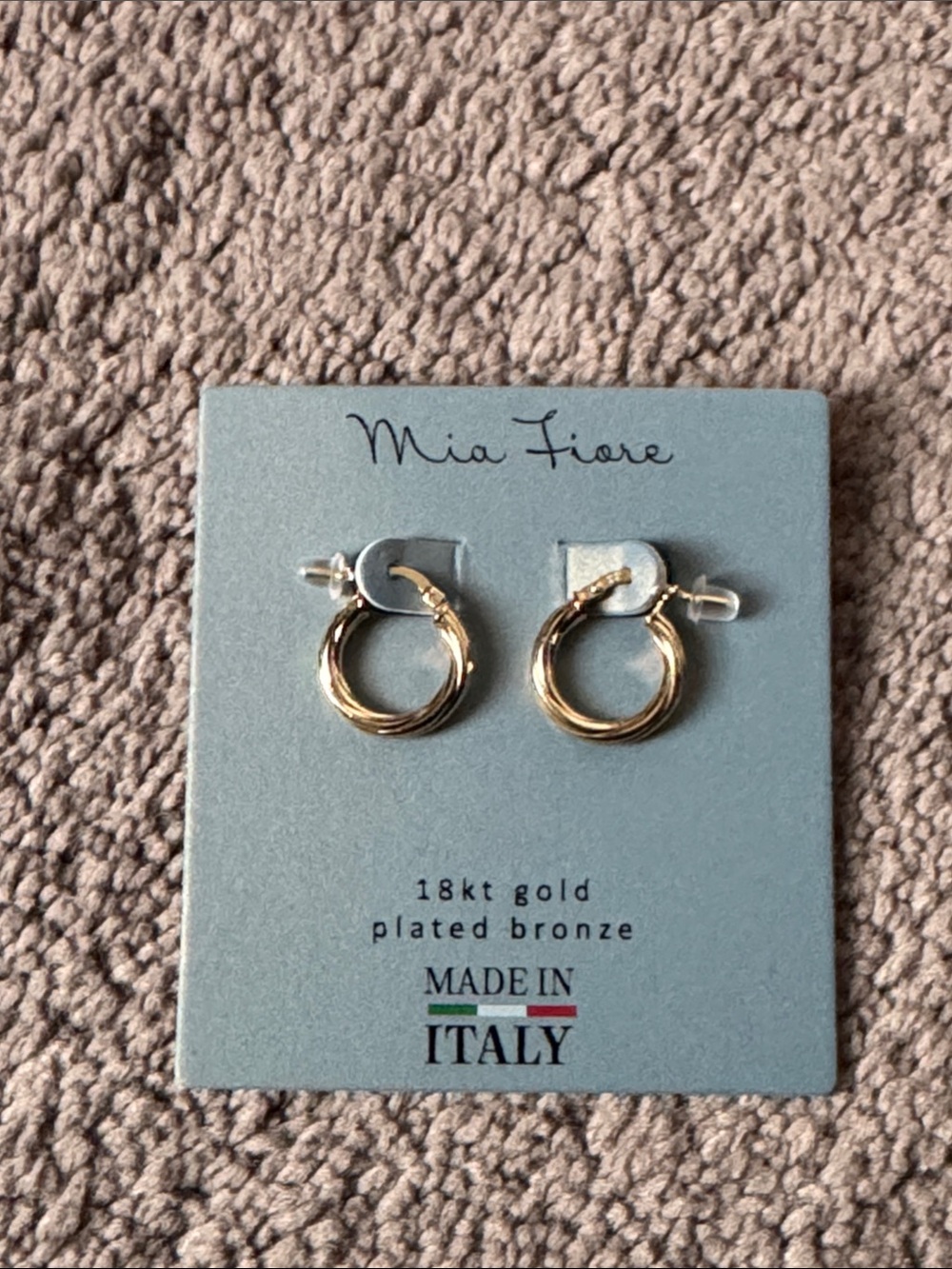 mia fiore 18kt gold plated bronze